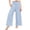 Sky Blue, variant on Leey-World Girls Plaid Wide Leg Pants Wide Waistband Elastic Waist Lounge Pant Casual Loose Trendy Beach Vacation Slacks 4-14 Y(Light Green,8-9 Years)