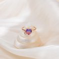 thumbnail image 2 of Anillo abierto de cristal degradado ZHIPENG elegante, 2 of 5
