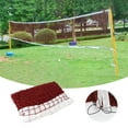 thumbnail image 1 of YWIYIUD 1PC 2.4inch Red Braided Badminton Net Foldable Training Badminton Net Sport Training Standard Badminton Net for Backyard and Recreational Sports, 1 of 5