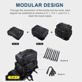 thumbnail image 5 of 4X Rhinowalk Bolsa Alforja de la Bicicleta Impermeable Bolsa Carretera Bolsa de Asiento Trasero de Ciclismo Asiento Trasero Bolsa Mochila 20L (Negro), 5 of 5