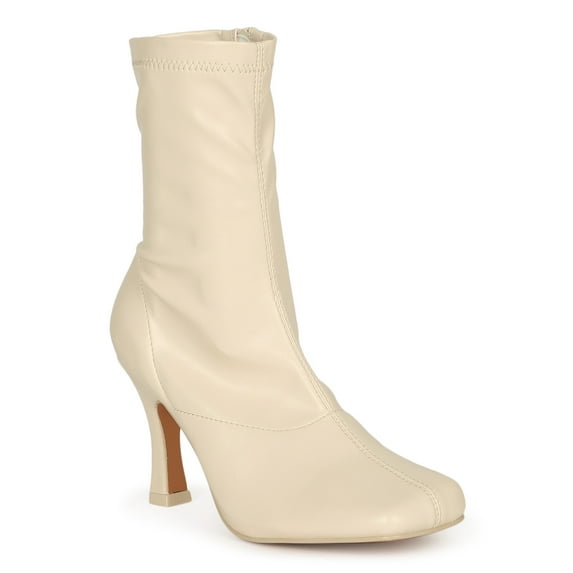 Mixx Shuz Square Toe Flare Heel Bootie 20404