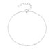 thumbnail image 1 of Pulsera de Cruz de plata esterlina para mujeres heshpaws s925, pulsera de Cruz pequeña ajustable, joyería de Cruz religiosa de diamante simple de moda, con caja de regalo, plata, 1 of 1