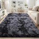 thumbnail image 2 of Alfombra ISEAU, 122 x 183 cm, Soft Shaggy, gris oscuro, lavable a máquina, 2 of 9