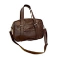 thumbnail image 1 of Minnieouse Bolso informal japonés de PU para diario y uniforme de estudiante, portátil y diario, incluido viaje escolar Bolsas de mensajero y de hombro marrón, 1 of 6
