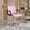 Pink + PU + Foam, variant on ChenyueFurn Hydraulic Barber Chair, 360° Swivel Adjustable Height Salon Chair Holds up to 350 LBS,Black