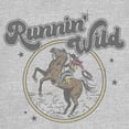 thumbnail image 2 of Junior's Lost Gods Distressed Runnin’ Wild Graphic Tee Athletic Heather Medium, 2 of 3