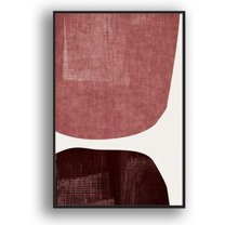 IDEA4WALL Framed Canvas Print Wall Art Stylish Veiled Woman with Red Lipstick & Hat People Fashion Illustrations Modern Art Chic Colorful Ultra for Living Room, Bedroom, Office - 16"x24" Black