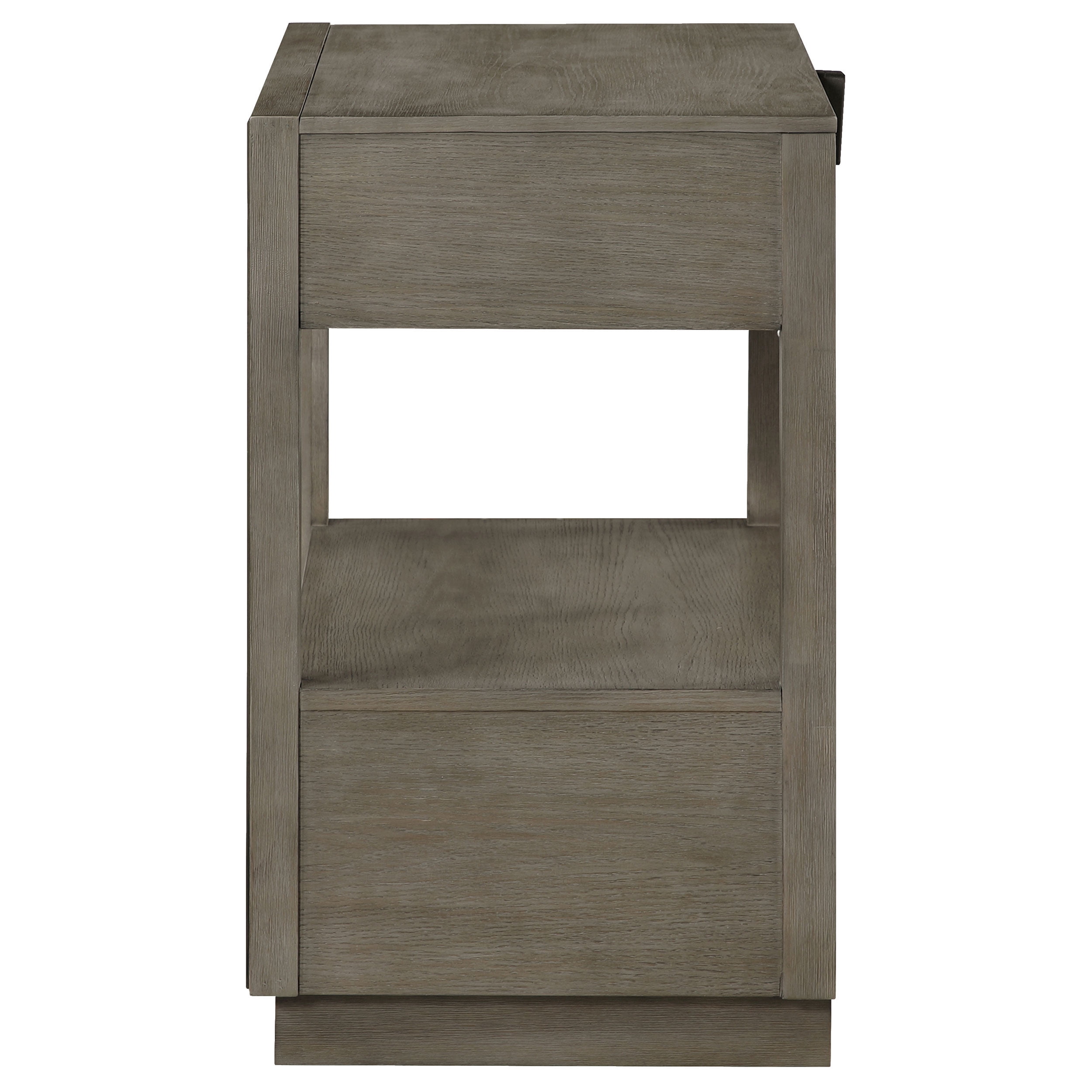 Durango 2-drawer Nightstand Bedside Table Taupe Oak