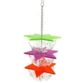 thumbnail image 2 of FRCOLOR Bird Feeder Toy Parrot Hanging Treat Foraging Toy Bird Feeder Food Holder Bird Cage Interactive Hanging Parrot Bird Toy (3 Layer),9.84"X3.54"X3.54", 2 of 5