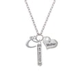 thumbnail image 2 of Delight Jewelry Silvertone Small Gelato Script Initial - C - Always My Mother Bar Zoe Necklace, 2 of 4