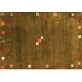 thumbnail image 1 of Ahgly Company Indoor Rectangle Abstract Orange Contemporary Area Rugs, 4' x 6', 1 of 1