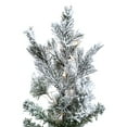 thumbnail image 2 of Vickerman 6.5' Flocked Sierra Fir Artificial Christmas Tree with Warm White Single Mold LED lights, 2 of 7