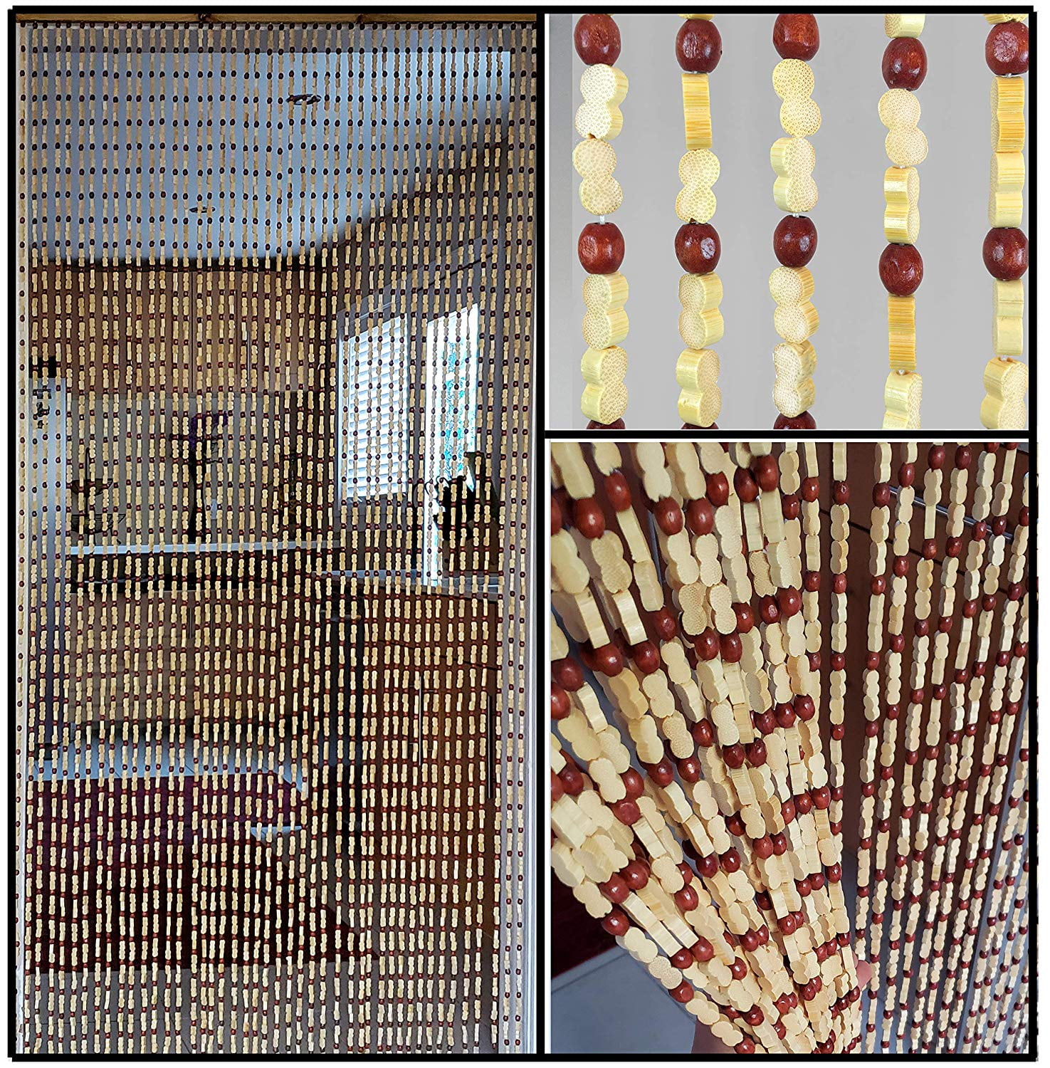 Как повесить бамбуковые шторы на дверной проем - 87 фото