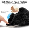 thumbnail image 5 of Ecetana Women's Furry Slippers Comfy Memory Foam Fuzzy Fluffy Slippers Non-slip Indoor House Shoes, 5 of 8