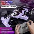 thumbnail image 3 of 2-in-1 Land Air Drone Aircraft, Durable Remote Control Quadcopter Airplane Toy for All Ages (Purple 1Pc), 3 of 10