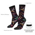 thumbnail image 4 of Rateoe Humming Bird for Women Casual Calf Socks - Cute Crew Socks - Thin Soft Above Ankle Socks Size 5-11, 4 of 6