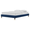 thumbnail image 1 of Platform Bed Frame, Twin Size, Velvet, Blue Navy, Modern Contemporary Urban Design, Bedroom Master Guest Suite, 1 of 6