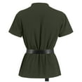thumbnail image 3 of Bcfgryg Medieval Gothic Shirt For Tunic With Bandage Sleeves Stylish Historical Top Big and Tall Shirts Green L, 3 of 5