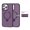 Purple, variant on Rotating Invisible Magnetic Bracket Applicable Pivot Frosted Phone Case