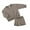ZA-Dark Gray-kids sweatshirts, variant on MKOSPLRT Toddler Sweatsuit 1-14 Years Kids Crew Neck Pullover Tops Elastic Waist Baggy Shorts Solid Casual Athletic Outfits