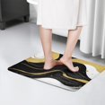 thumbnail image 4 of Black and Gold Marble Wavy Lines Flannel Non Slip Door Rugs,Washable Door Mats Indoor,Decorative Door Mats,Dirt-Resistant and Absorbent Doormat for Entrance,Bedroom,Kitchen,Bathroom,31.5"x17", 4 of 4