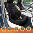 thumbnail image 4 of Universal Fit Car Seat Cover – Full Set of Automotive Car Seat Covers, Premier Leatherette Seat Covers, Water-resistant Seat Protector for Cars, Trucks, SUVs and Vans, 4 of 6