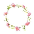thumbnail image 2 of Diadema floral para novia, , tocado bohemio para bodas y festivales en la playa flores de cerezo rosadas, 2 of 8