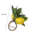 thumbnail image 2 of 12 Imitation Lemon Napkin Buckle Hotel Model Room Napkin Ring, 2 of 5