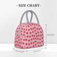 thumbnail image 2 of Fotbe Hand Drawn Strawberry Bolsa de Almuerzo con Estampado, Lonchera Aislada, Contenedor de Comida Reutilizable Tipo Cooler a Prueba de Fugas, 2 of 6
