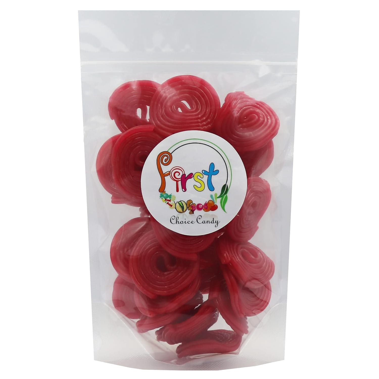 FirstChoiceCandy Licorice Wheels Gummy Candy (Red Strawberry, 5 Pound)