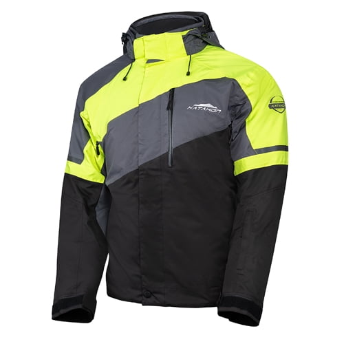 Katahdin Gear Recon Jacket Mens, Black/Grey/Hi-Viz - X-Large