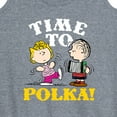 thumbnail image 3 of Peanuts - Time To Polka - Women's Racerback Tank Top, 3 of 6