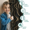 thumbnail image 3 of Blackout Kids Curtains,Black Gold Marble Pattern Childrens Insulated Curtains Set Of 2,Bedroom Essentials,Toddler Room Decor 42"x63", 3 of 5
