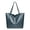Blue, variant on Womens Large Tote Bags with Internal Pocket Fashion Leather Shoulder Purse Zipper Handbags for Ladies Vacation Travel Silver