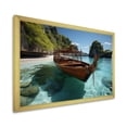 thumbnail image 2 of Designart "Coastal Cradle Tranquil Waters of Krabi" Coastal Framed Wall Art Decor - Coastal Blue Coastal Beach Living Room Framed Canvas Art, 2 of 6