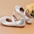 thumbnail image 5 of OGLCCG Girls Dress Shoes Kids Mary Jane Ballet Flats Round Toe Hook and Loop Non Slip Sole Princess Shoes for Birthday Party Size 4-11, 5 of 6