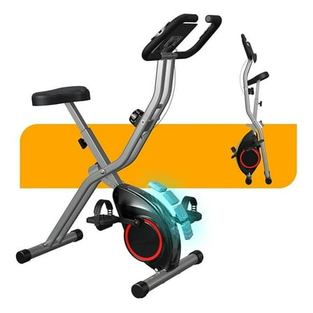 Foldable Exercise Bike for Seniors, Indoor 5 IN 1 Stationary Bike with 16-Level Magnetic Resistance and Tri-Position Ride, 260LBS Capacity, 5.5 LBS Flywheel, Designed for Home Workout 816