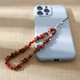 thumbnail image 2 of HOOUN 1PC Crystal Mobile Phone Strap Charm Beads Chain Crushed Stone Anti-Lost Lanyard-Redstone, 2 of 2