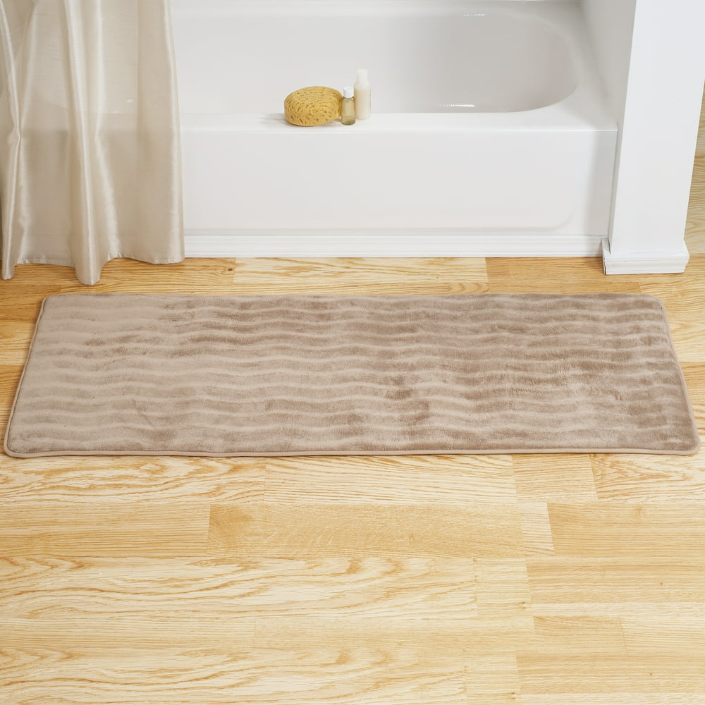 Microfiber Memory Foam Bathmat Oversized Padded Nonslip Accent Rug