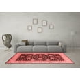 thumbnail image 3 of Ahgly Company Indoor Round Oriental Red Industrial Area Rugs, 7' Round, 3 of 4