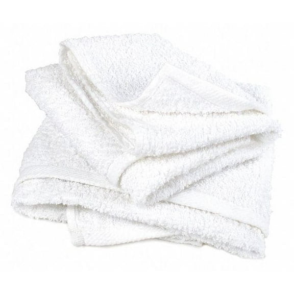 Cotton All-Purpose Terry Cleaning Towels 14" x 17", White, 48/Box, 48PK