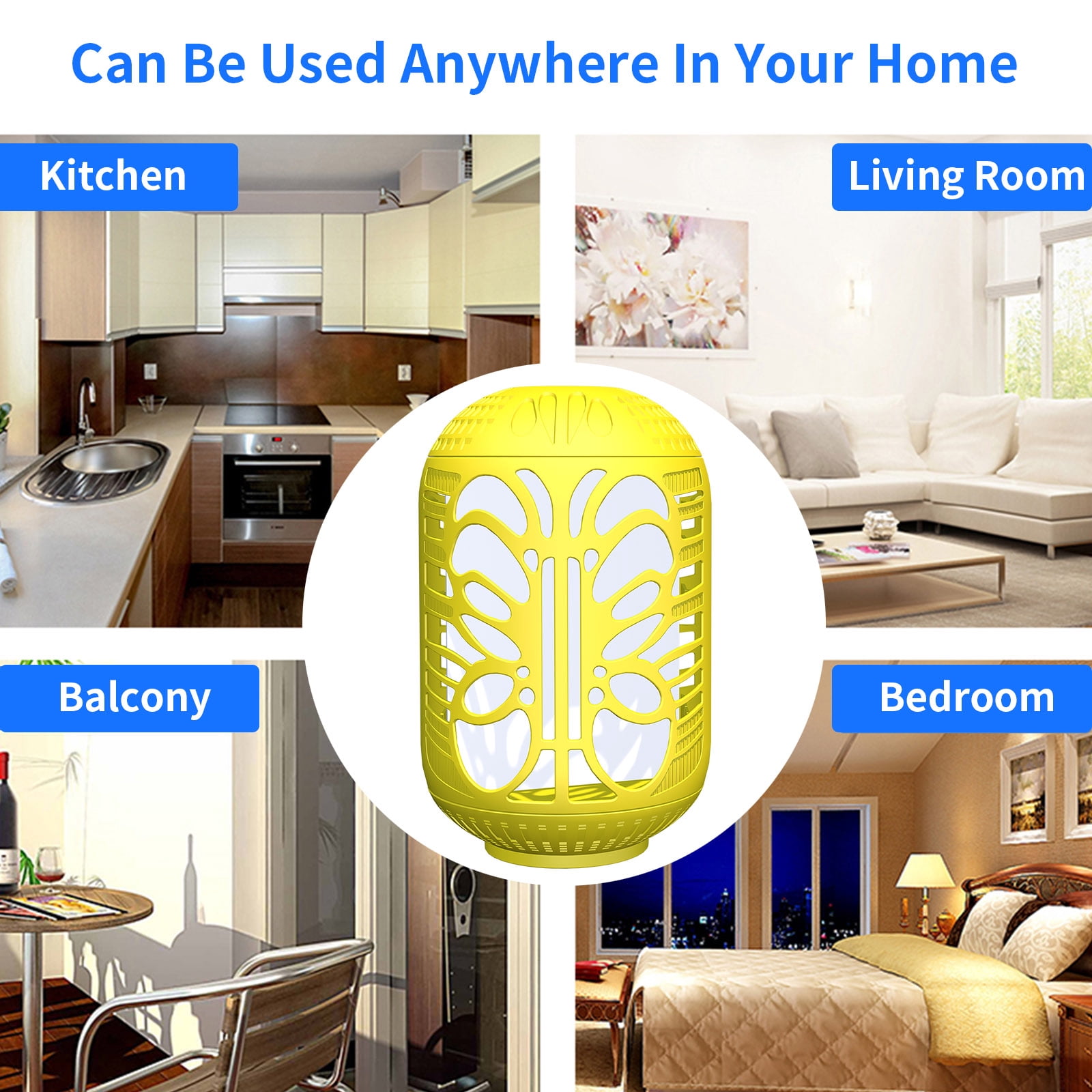 Rechargeable indoor camping dual-purpose double-light sticky trap mosquito killer fly trap insect lamp