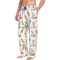 thumbnail image 3 of Mens Pajama Pants - Soft Sleep & Lounge Pants for Men, Carrot rabbit Pattern Cuteness Casual PJ Bottoms Pants with Pockets, 3 of 5