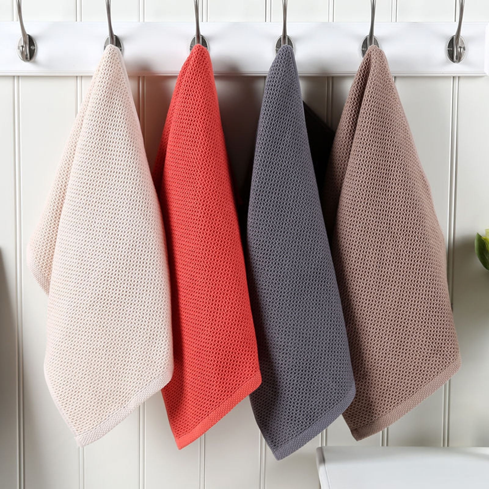 Naierhg 6Pcs Cotton Towel Super Soft Absorbent Face Towel Long Lasting Hand Towels Quick Drying Bath Towels for Home Grey