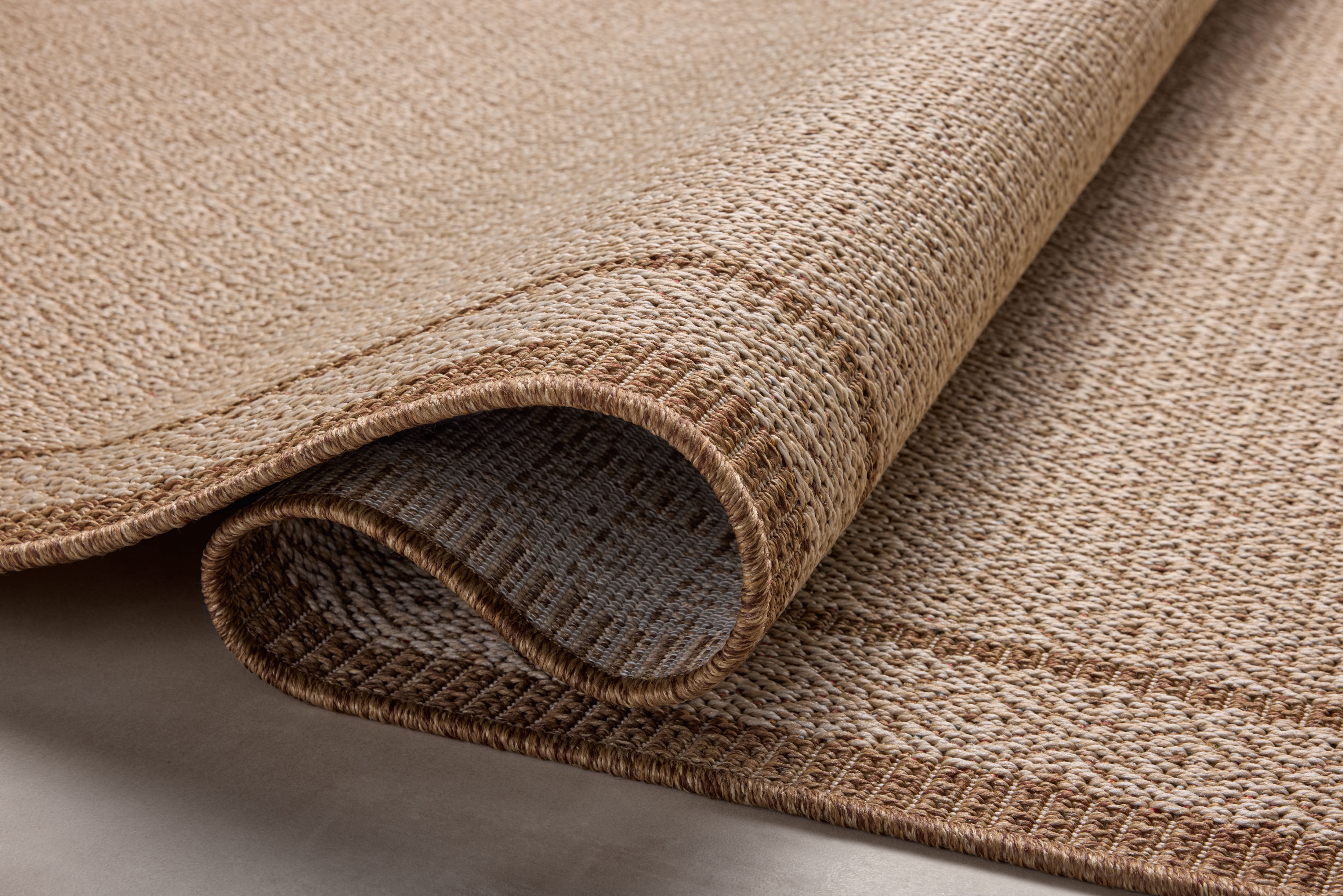 Loloi Merrick Chestnut / Oatmeal 18" x 18" Sample Rug