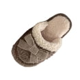 thumbnail image 3 of Agkizg Womens Fuzzy Slippers, House Slippers, Decorative Fuzzy Lined House Slippers Multi Size Warm Plushes Comfortable Casual Indoor Winter Slippers, 3 of 7