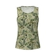 thumbnail image 5 of Goofa Tropical Plants Green Printed Womens Workout Tops for Women Sleeveless Yoga Shirts Athletic Running Tank Tops Sleeveless Gym Clothes Workout Apparel-, 5 of 9