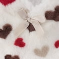 thumbnail image 7 of BambooMN Women's Heart Stripes Slippers Non-Slip Grips - White Hearts - Large -2 Pairs, 7 of 7