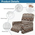 thumbnail image 5 of HELLHERO Aztec Tribal Recliner Slip Covers for Lazyboy Recliners Dust-proof Non Slip Lazyboy Recliner Chair Cover with Handle Opening, Home Decor, Brown, 5 of 8