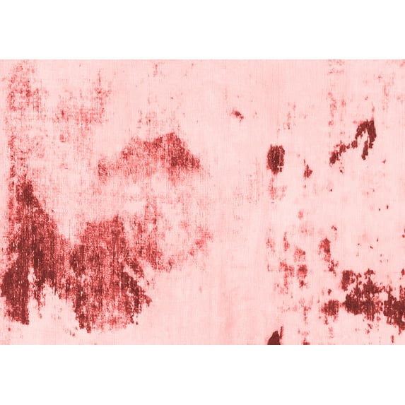 Ahgly Company Indoor Rectangle Abstract Red Modern Area Rugs, 4' x 6'